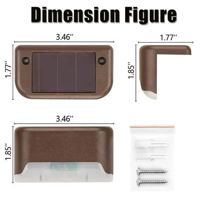 Christmas Outdoor Solar Decorative Light Deck Lights Garden Step Lamp Outdoor Balcony Fence Stairs Decoration Small Night Light