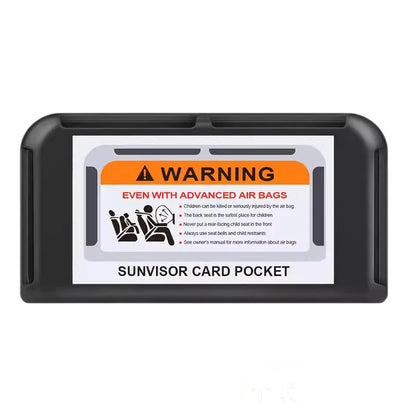 Car Sun Visor Card Holder Auto Interior Card Organizer Pasting Box Card Storage Holder Universal for Instrument Panel and Door