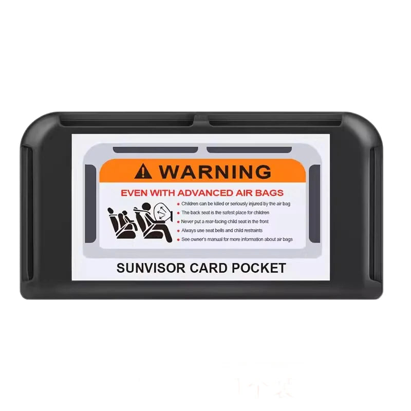 Car Sun Visor Card Holder Phone Number Clip Parking Organizer 1/2pcs