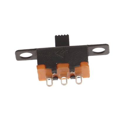20Pcs 5V 0.3A Mini Size Black SPDT Slide Switch For Small DIY Power Electronic 3Pin 1P2T Slide Switch Toggle Switch