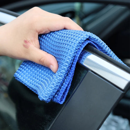 Car Wash Towel Glass Cleaning Water Drying Microfiber Window Clean Wipe Auto Detailing Waffle Weave for Kitchen Bath Home Office