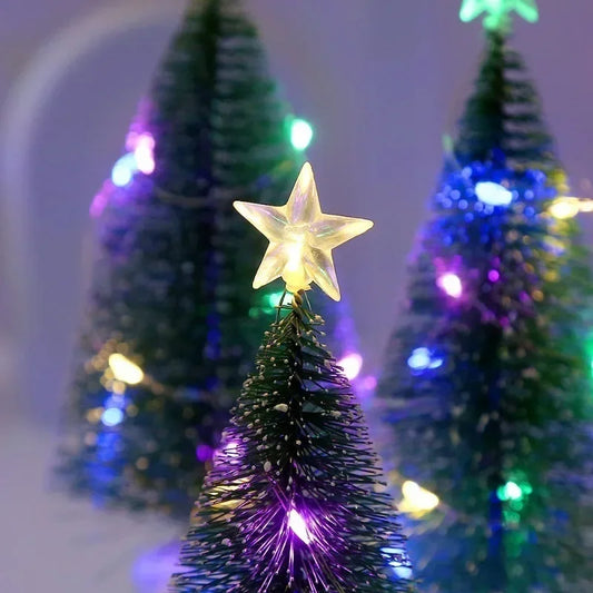 1/3PCS Christmas Tree Night Light Pine Needle String Lights Battery Powered for Home Desktop Decor New Year Party Gift Decor