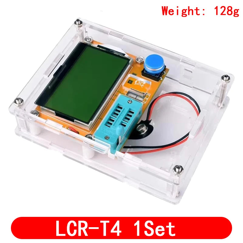 LCR-T4 Transistor Tester Meter ESR Diode Triode Capacitance MOS PNP LCD Display