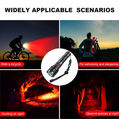 Powerful 9000LM Led Flashlight USB Rechargeable Zoom Tactical Torch Ultra Bright Outdoor Camping Fishing Hunting Emergency Lamp