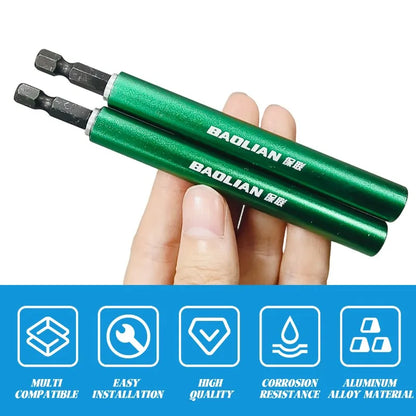 80/120mm Magnetic Hexagonal Handle Extension Connecting Rod 1/4 Telescopic Quick Release Electric Drill Screwdriver Bit Holder
