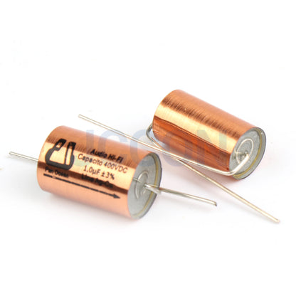 400V MKP Metallized Polypropylene Film Capacitor 0.1µF-33µF Oil-Immersed for Tube Amplifier Crossover