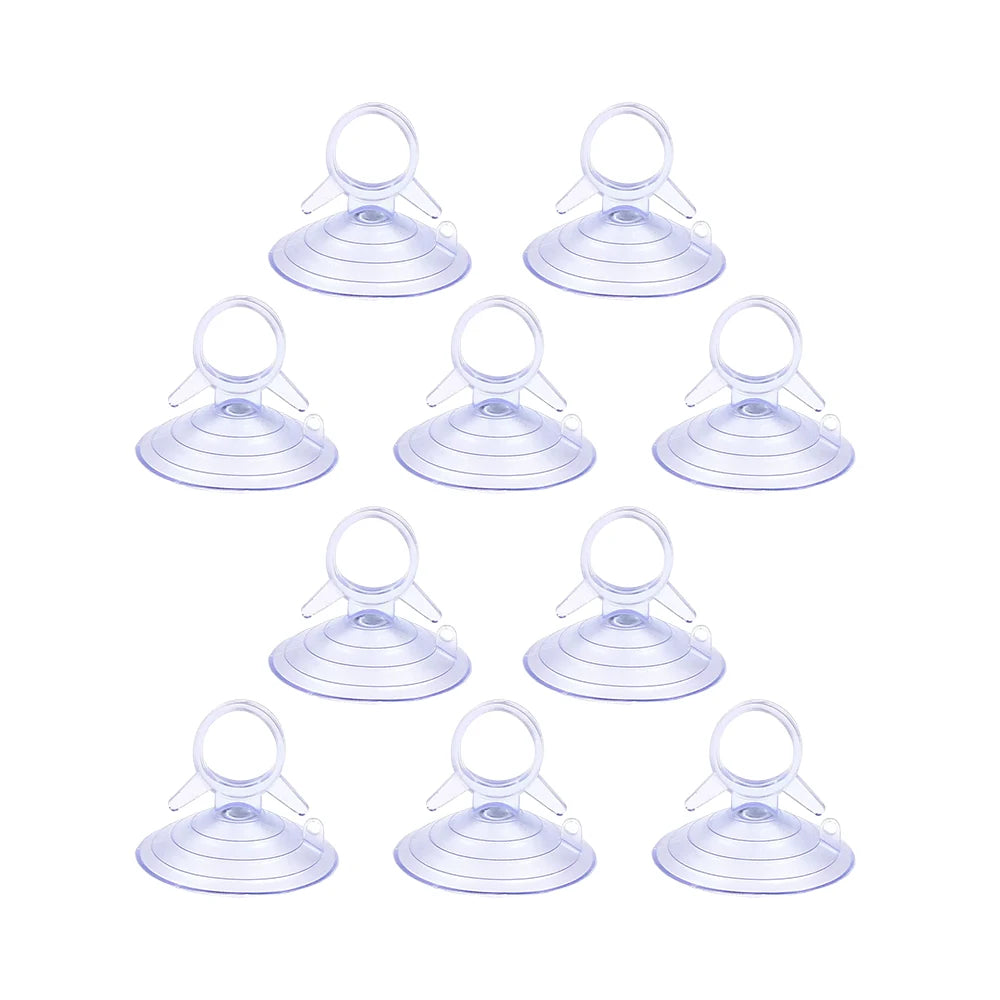 30/10Pcs Car Sun Visor Suction Cups Dovetail Front Gear Sun Visor Suction Cups Transparent PVC Suction Cups Car Decoration
