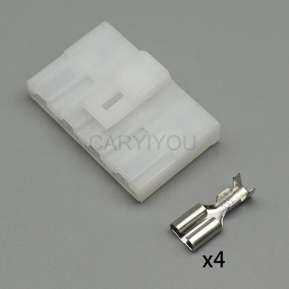 4 Pin New Energy Vehicle Connector PP0323802 DJ70415-6.3 6.3mm Waterproof Male Female