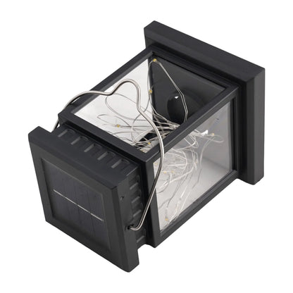 1pc LED Lantern Lamp Outdoor Garden Warm Light Waterproof Solar Powered Golden Copper Wire Hanging Lightweight