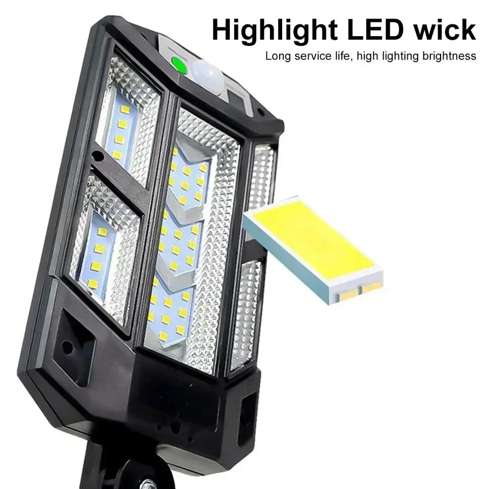 15000LM Solar Light Outdoor Sunlight Motion Sensor Wall Lamp 3mode Waterproof 240°lighting Lantern Garden Street Wall External