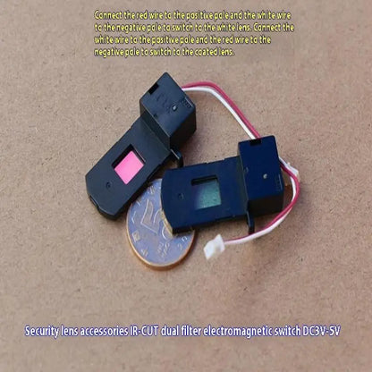 1pc R-CUT Double Filter DC 3V-5V Electromagnetic Switch Drawer Security Lens DIY Accessories