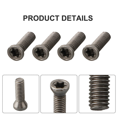 Torx Steel Screws M2.5 x 7mm / M2.5 x 6mm for CNC Lathe Tools and Carbide Insert Replacement