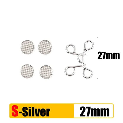 Adjustable Waist Extender Button Set for Jeans No-Sew Buckle 5/1Set