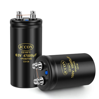 400V 3300µF CD136 Bolt Electrolytic Capacitor 63.5x105mm CE 105℃ With Bracket 2000H