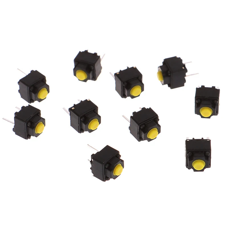 10pcs 6*6*7.3mm Mute Button Silent Switch Micro Mouse Button Switch