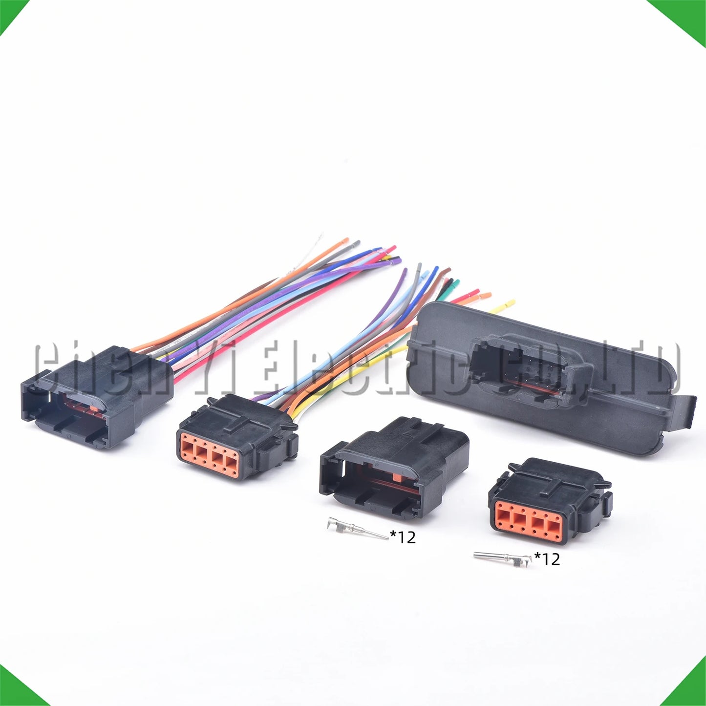 12 Pin Waterproof DTM Connector DTM06-12SB DTM04-12PB
