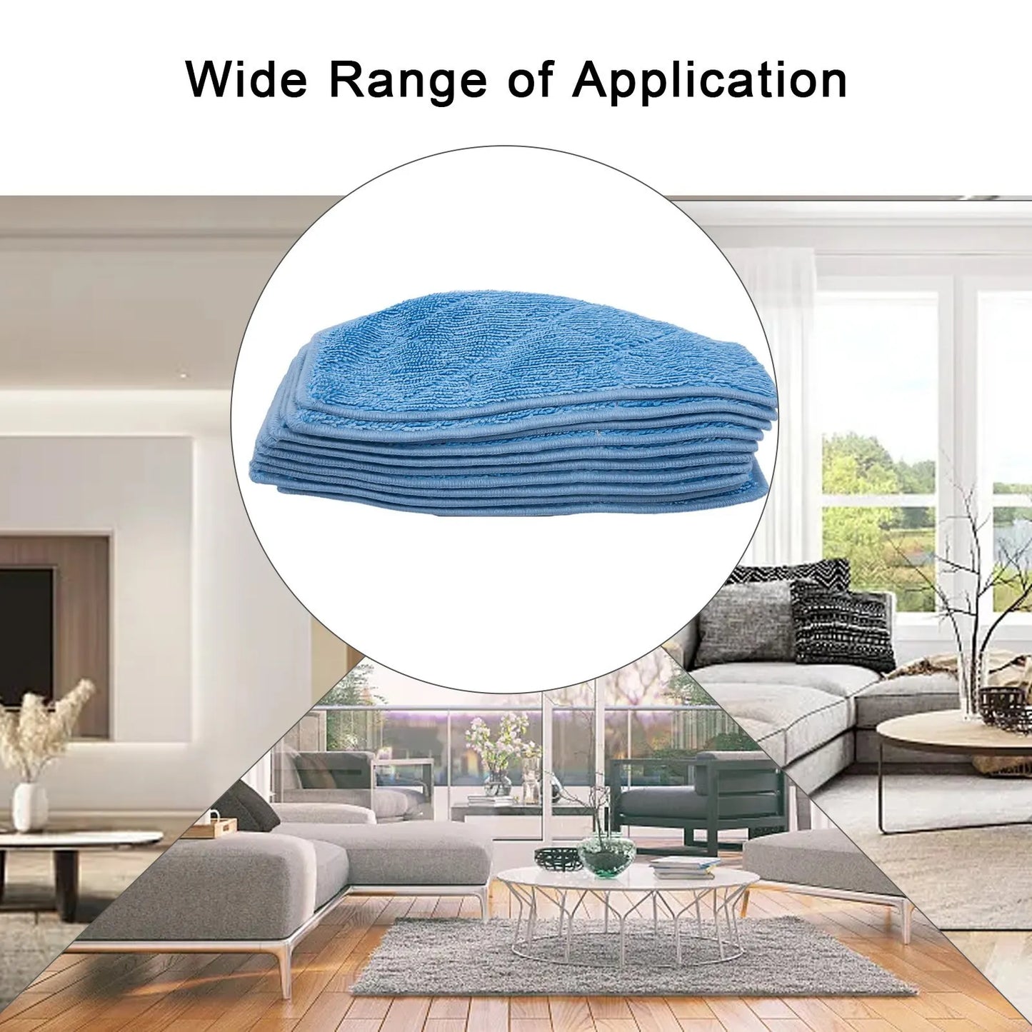 Washable Microfiber Replacement Mop Pad for Tikom G8000 Pro for Honiture for G20 Automatic Floor Cleaner Cleaning Cloth