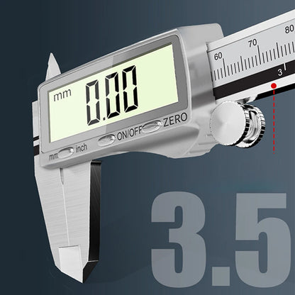 Rechargeable Vernier Digital Caliper High For Precision-Jewelry Depth Gauge Measuring & Gauging Tools