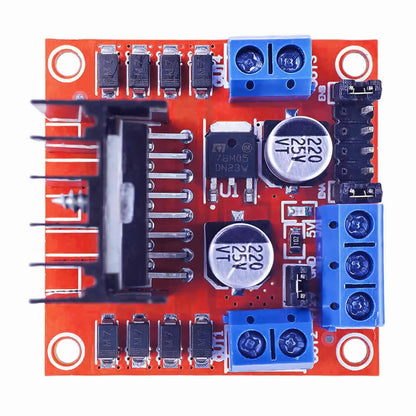 L298N Dual H-Bridge Motor Driver Module for DC Stepper Motors, Smart Robot Car and Arduino Projects