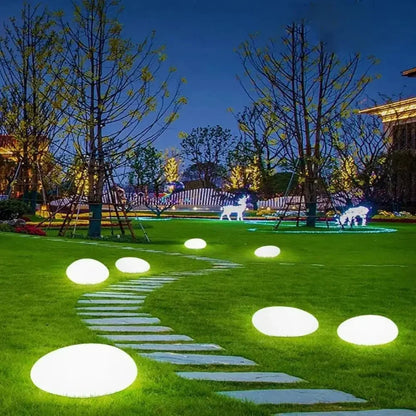 Solar Decorative Frosted Ground Lamp Outdoor Waterproof Garden Light