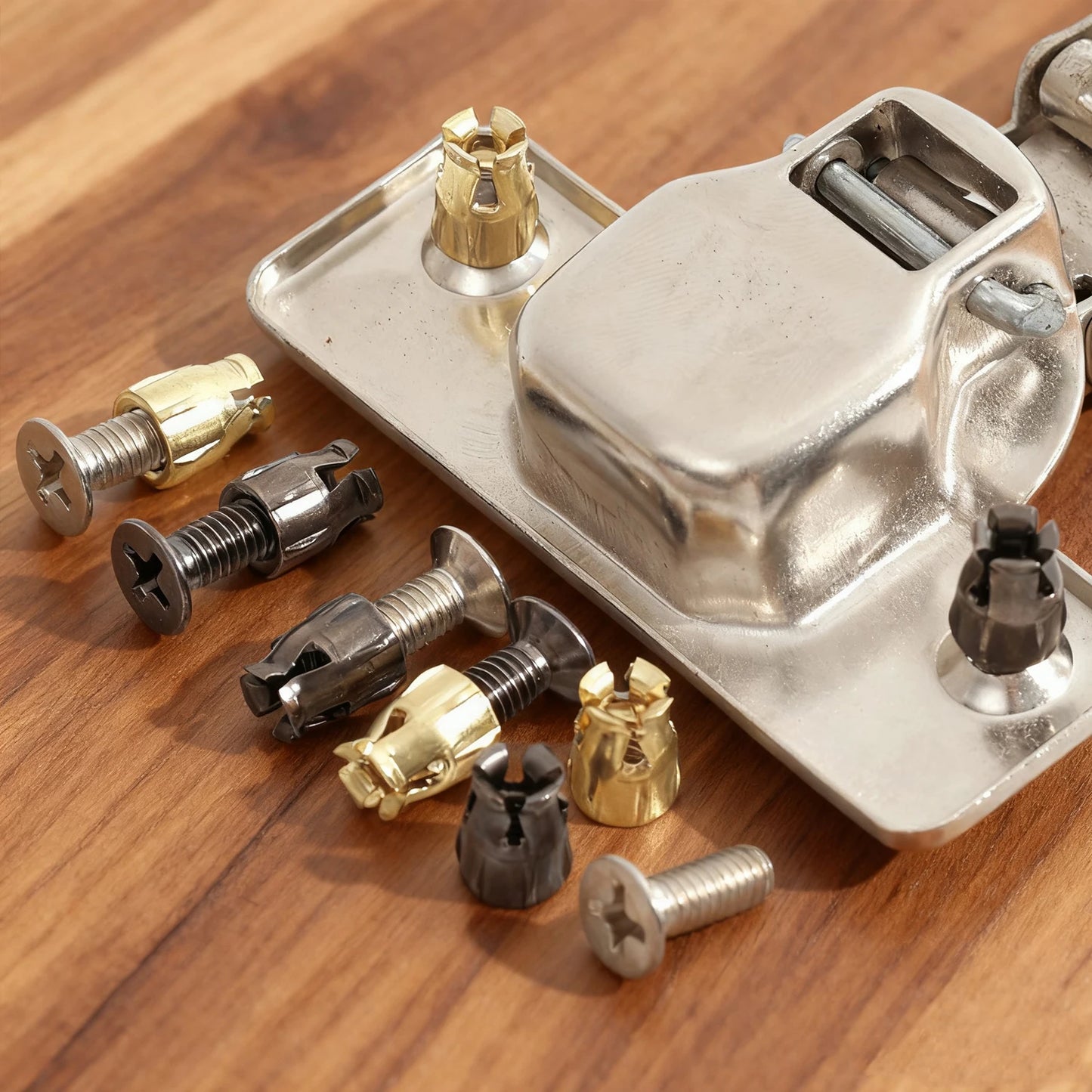 Hardware Expansion Nut Cabinet Hinge Mounting Kit for Furniture Repair