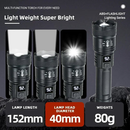 680000LM Rechargeable LED Flashlight Zoom Tactical Torch