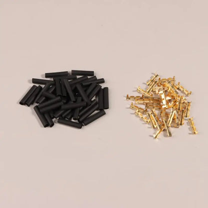 U-Shaped Electrical Wire Connectors Set 0.5-1.5mm² with Heat Shrink Tube Crimp Terminals Block for Fast Wiring Cable Lock