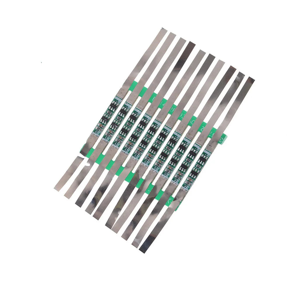 3A Protection Board Kit for 3.7V 18650 Li-ion Battery with Solder Tabs JB 28×3mm, Over-Discharge Protection 4.275±0.025V
