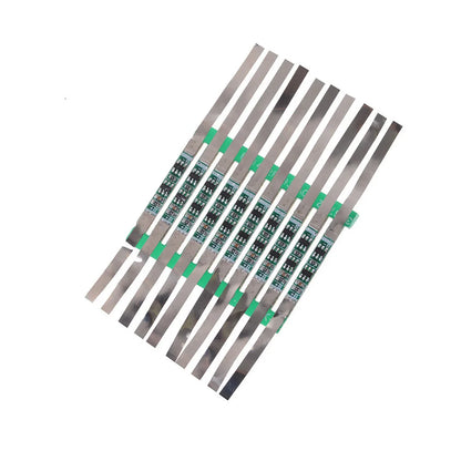 3A Protection Board Kit for 3.7V 18650 Li-ion Battery with Solder Tabs JB 28×3mm, Over-Discharge Protection 4.275±0.025V