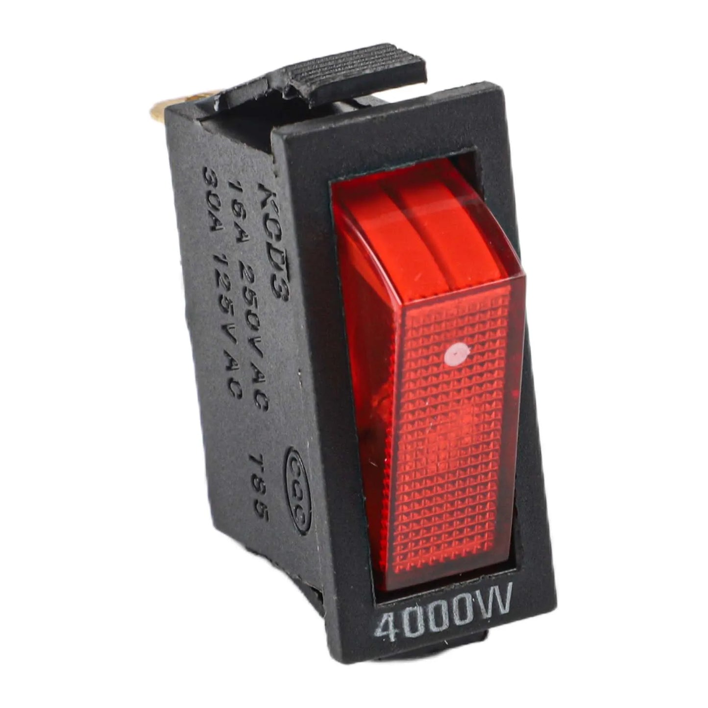 KCD3 Red Button On-Off 3Pin DPST Plastic And Metal Boat Car Rocker Switch 15A20A 250V125VAC 31x14x32mm Electrical Appliances