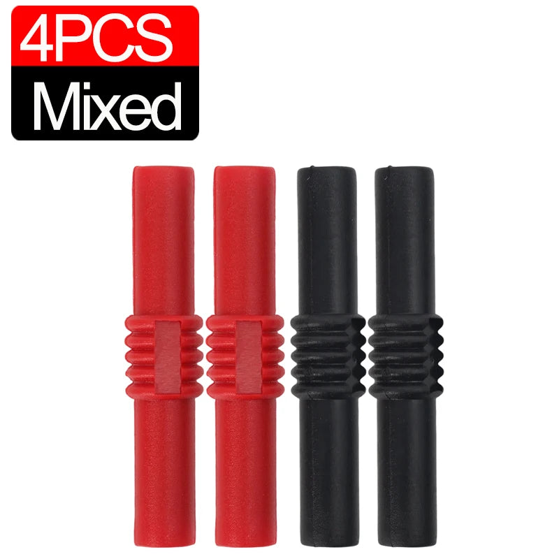4mm Banana Plug Female to Female Socket Insulated Adapter