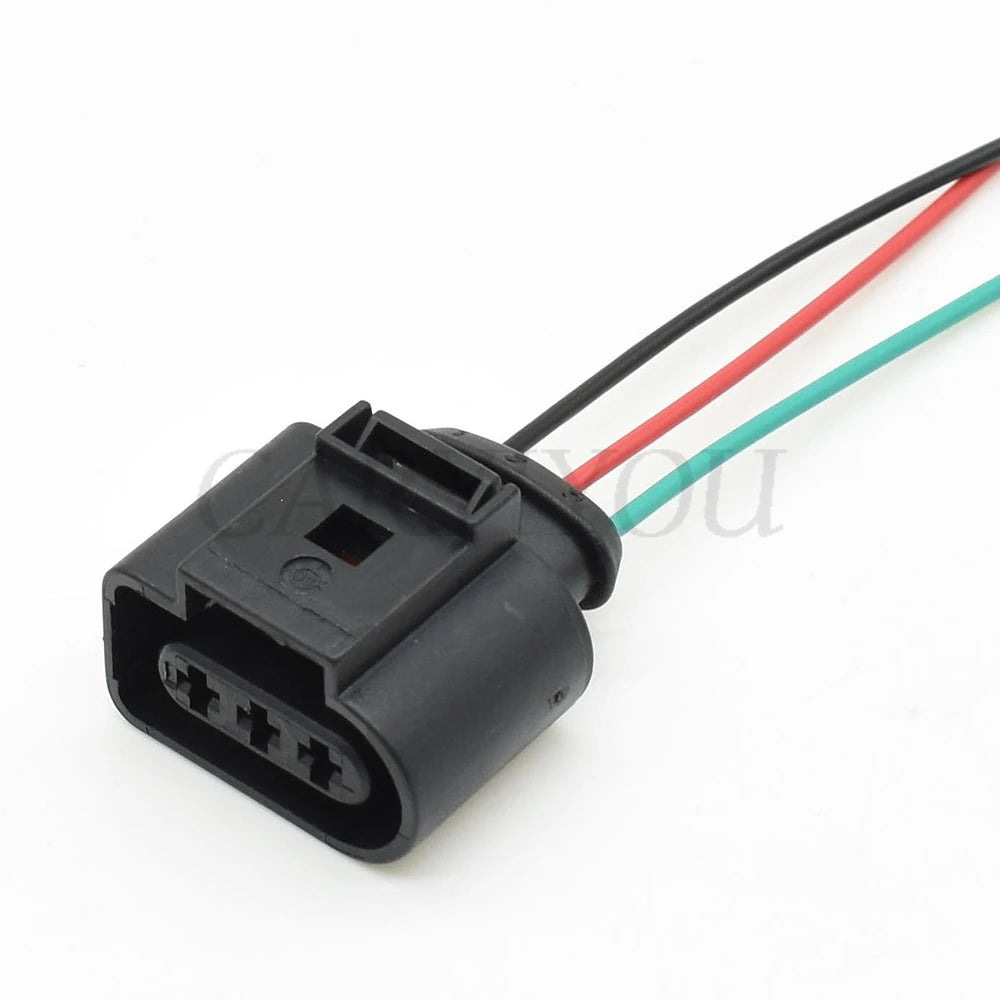 3-Pin 3.5mm Sealed Sensor Pigtail Connector 1J0973723 DJ7035A-3.5-21 PA66 for VW Audi Skoda Golf
