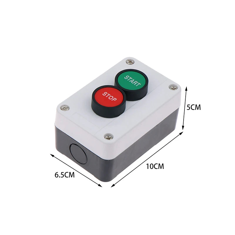 Emergency Stop Industrial Control Button Box with Arrow Symbol CNC Start Stop Self-Sealing Waterproof Button Switch