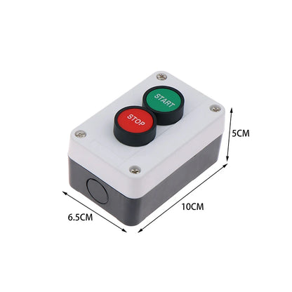 Emergency Stop Industrial Control Button Box with Arrow Symbol CNC Start Stop Self-Sealing Waterproof Button Switch