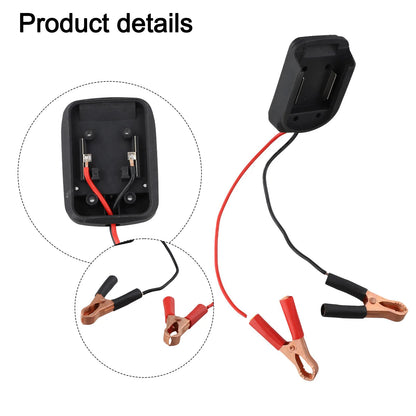 BL1830 Replacement Battery Adapter Jump Starting Batteries Strong Grip Clamps Booster Battery Cables Easy To Use For BL1815