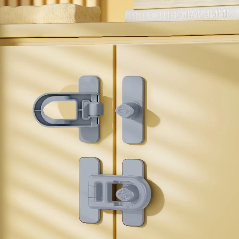 New 1pc Multifunction Useful Refrigerator Door Latch New Plastic Baby Safety Lock Kids Security Protection Cabinet Drawer Lock