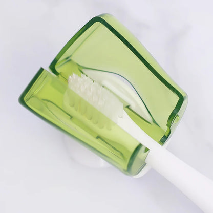 5/1PCS Portable Toothbrush Head Covers with Suction Cup Toothbrush Holder Protector Case Caps for Bathroom Travel Accessories