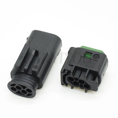 TE Tyco AMP 4 Pin Male Female Waterproof Oxygen Sensor AV Audio Video Plug Auto Connector 1-967640-1 2-967640-1