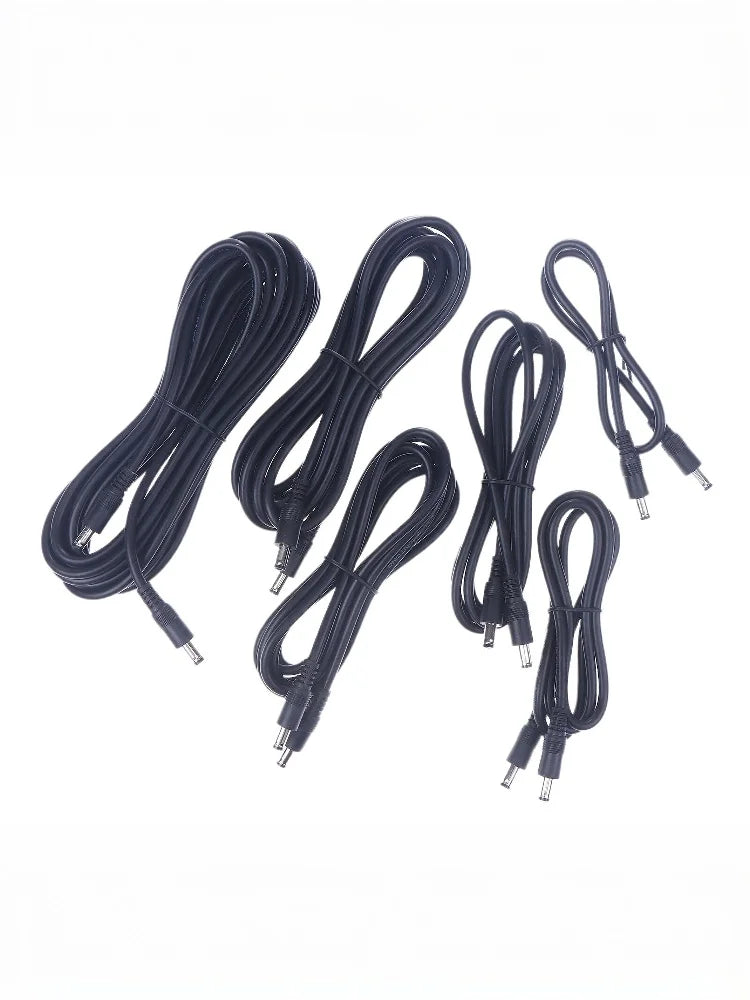 Male Plug to Male Power Supply Adapter Wire for LED Light Speaker J60A DC5521 to DC5521 Cable 18AWG DC5.5mm x 2.1mm