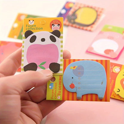 8Pcs/set Creative Stationery DIY Cute Animal Series Paper Memo Pad / Sticker Post Sticky Notes Notepad School Office Supplies