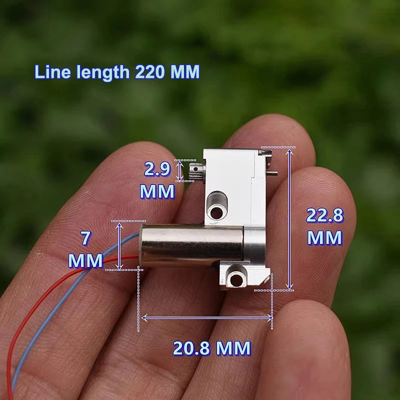 1/2Pcs CNC Aluminum Alloy DC 2V-3.7V 3V 49RPM Slow Speed 716 Coreless Motor Metal Gearbox Gear Motor 6g Car Boat Servo Engine