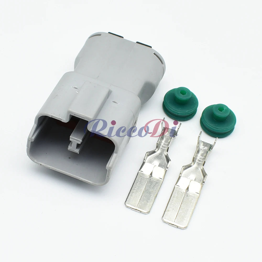 2 Pin 9.5mm Automotive Waterproof Wire Harness Plug Grey Male Female Connector Compatible with 7222-4220-40 and 7123-4220-40