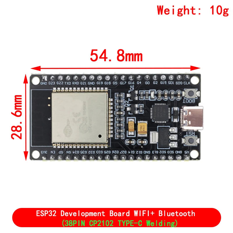 ESP32 Development Board WiFi + Bluetooth CP2102/CH340C Ultra-Low Power Wireless Module ESP32-32 NodeMCU-32S