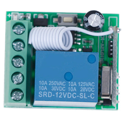New DC 12V 1 Channel Wireless Relay Remote Control S Receiver With Transmitter