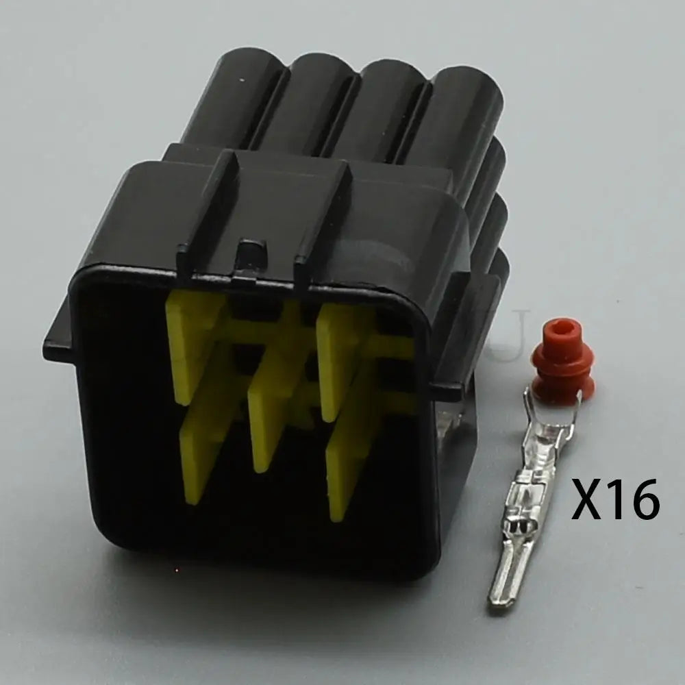FW-C-16M-B / FW-C-16F-B Automotive 16-Pin Waterproof Wire Socket — Furukawa Male & Female Connector with Cables