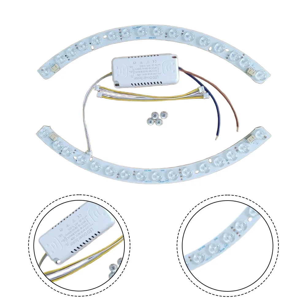 Ceiling Fan Light Source Curved LED Light Strip With LED Lens Light So ...