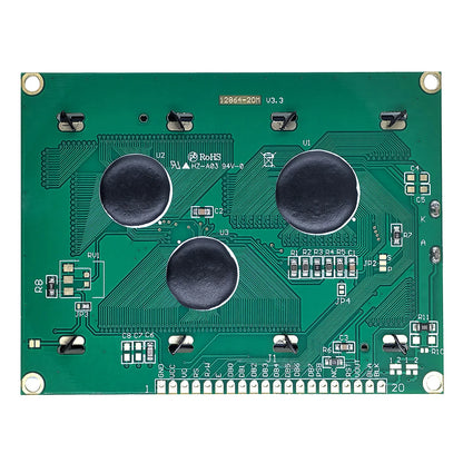 LCD12864B 128x64 Dots Graphic LCD Display Module 5V LCM with Backlight ST7920 Parallel Interface for Arduino DIY Projects