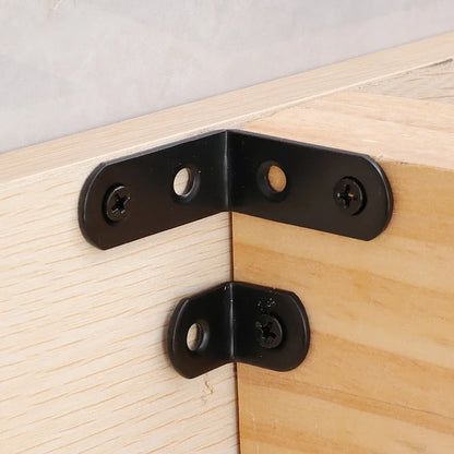 10/20pcs Stainless Stee L Bracket Corner Braces Joint Right Angle Bracket Fastener L-shaped Joints Support Bracket with Screw