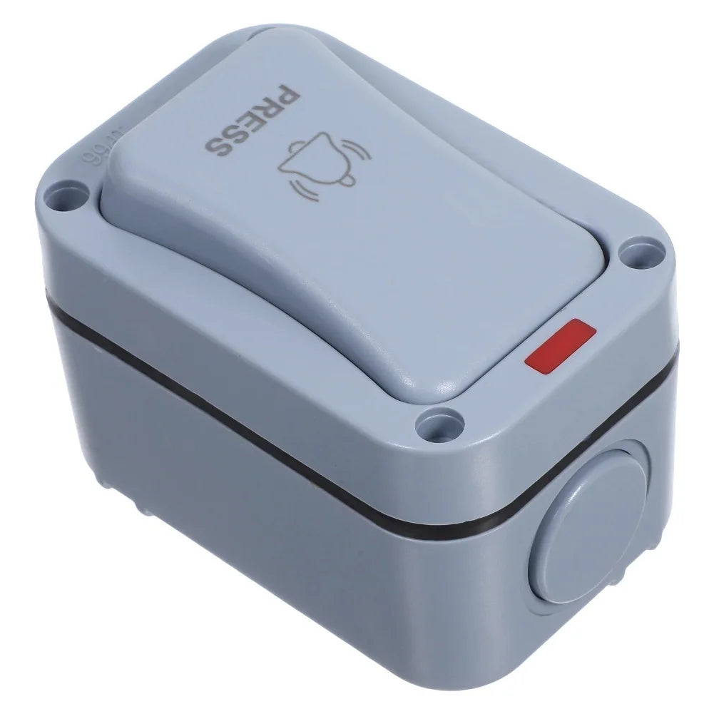 1pcs Outdoor Waterproof Doorbell Control Button Courtyard Mounted Switch (MPM14) 9.00×6.00×5.50 Cm -10~60℃