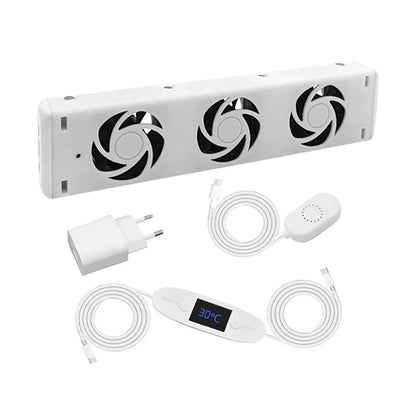 Upgrade 5.0 Duo-Set Radiator Fan Smart Radiator Booster Extension Set Ventilator Fan European Standard 5V Household Radiator